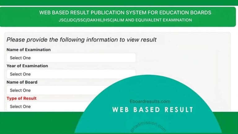 Web Based Result Guide To Check SSC HSC Result