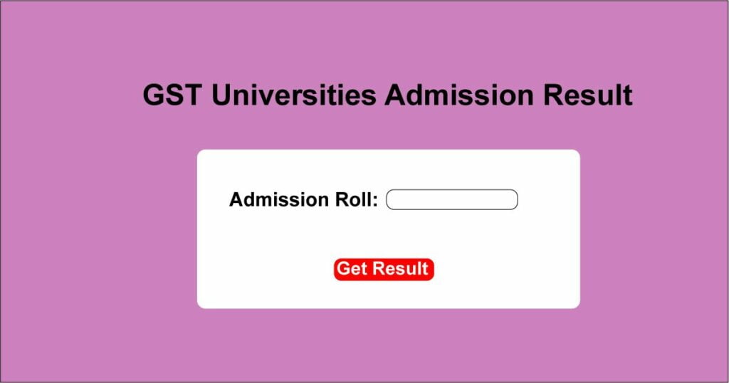 GST Result 2024: A, B, C Unit Merit & Waiting List PDF