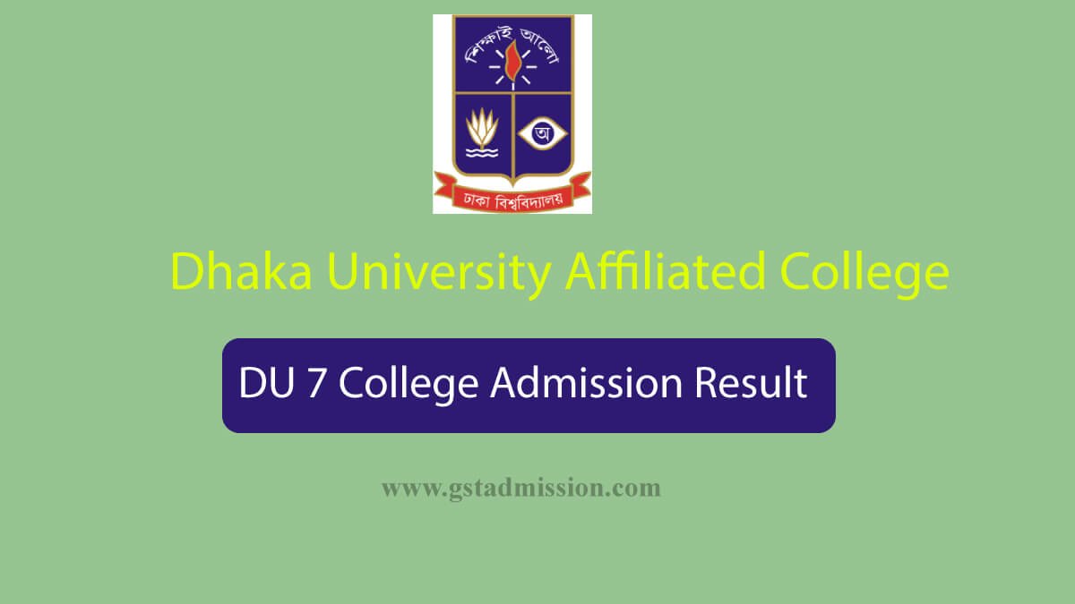 DU 7 College Admission Result 2024 Subject Choice Result