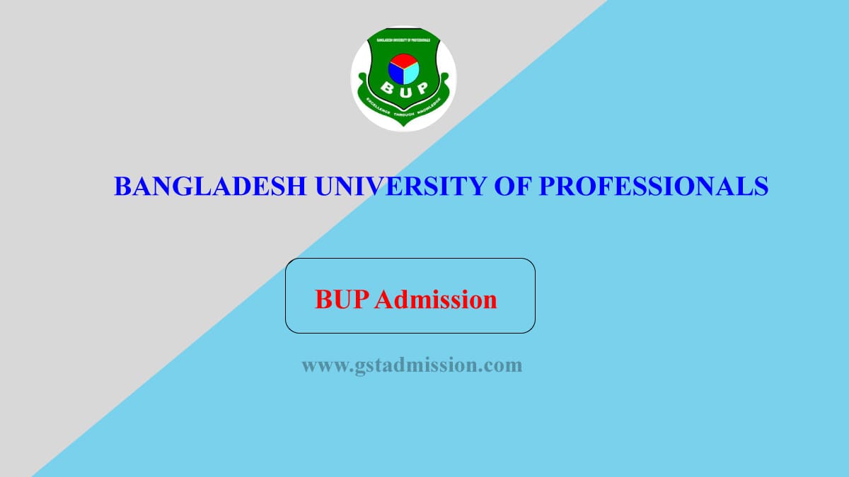 BUP Admission Circular