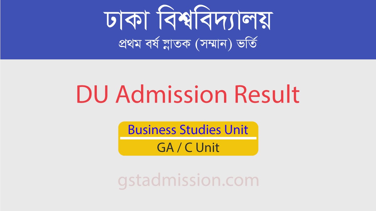 DU GA Unit Result