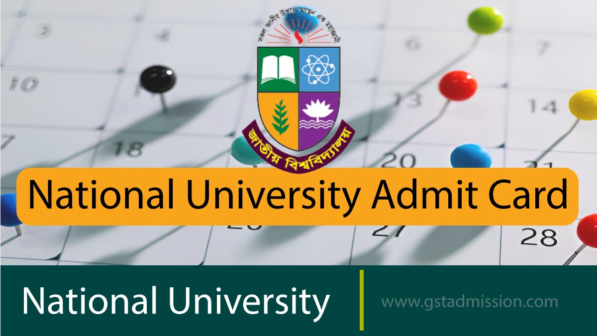 National University Admit Card